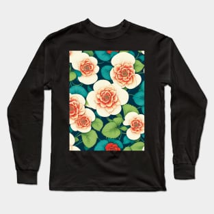 White Red Begonias Fantasy Long Sleeve T-Shirt